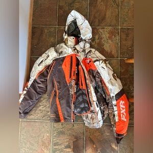 FXR Men's realtree Camouflage and Orange Jacket